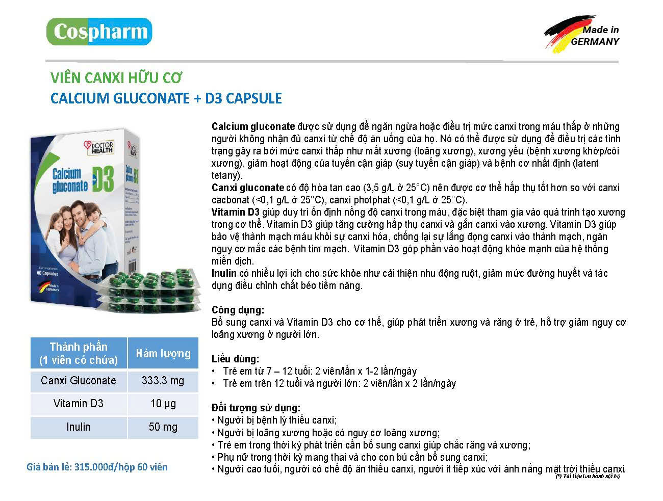 TPBVSK Calcium Capsule - Ảnh 2