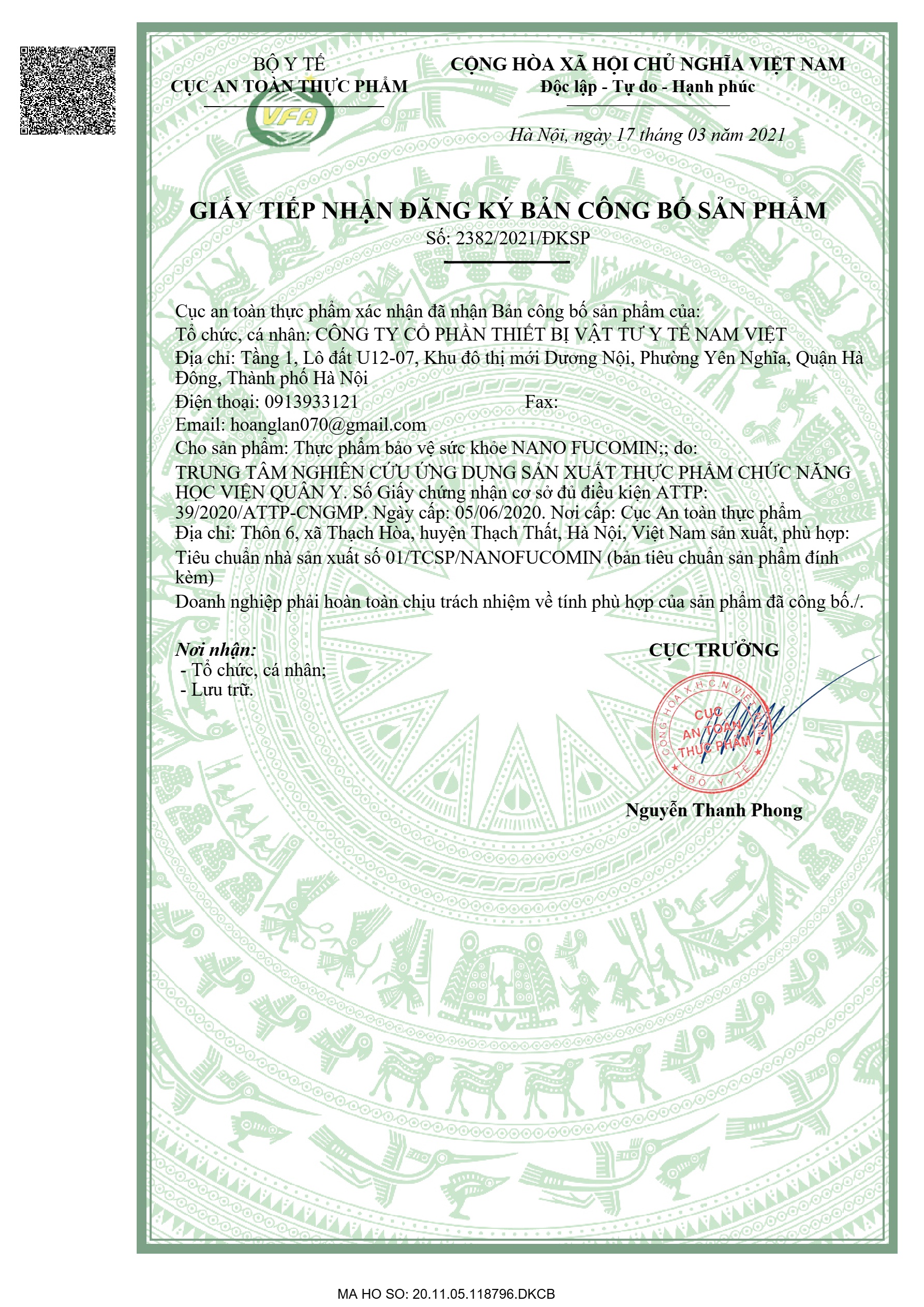 Nano Fucomin HVQY ( L/30 viên ) - Ảnh 2