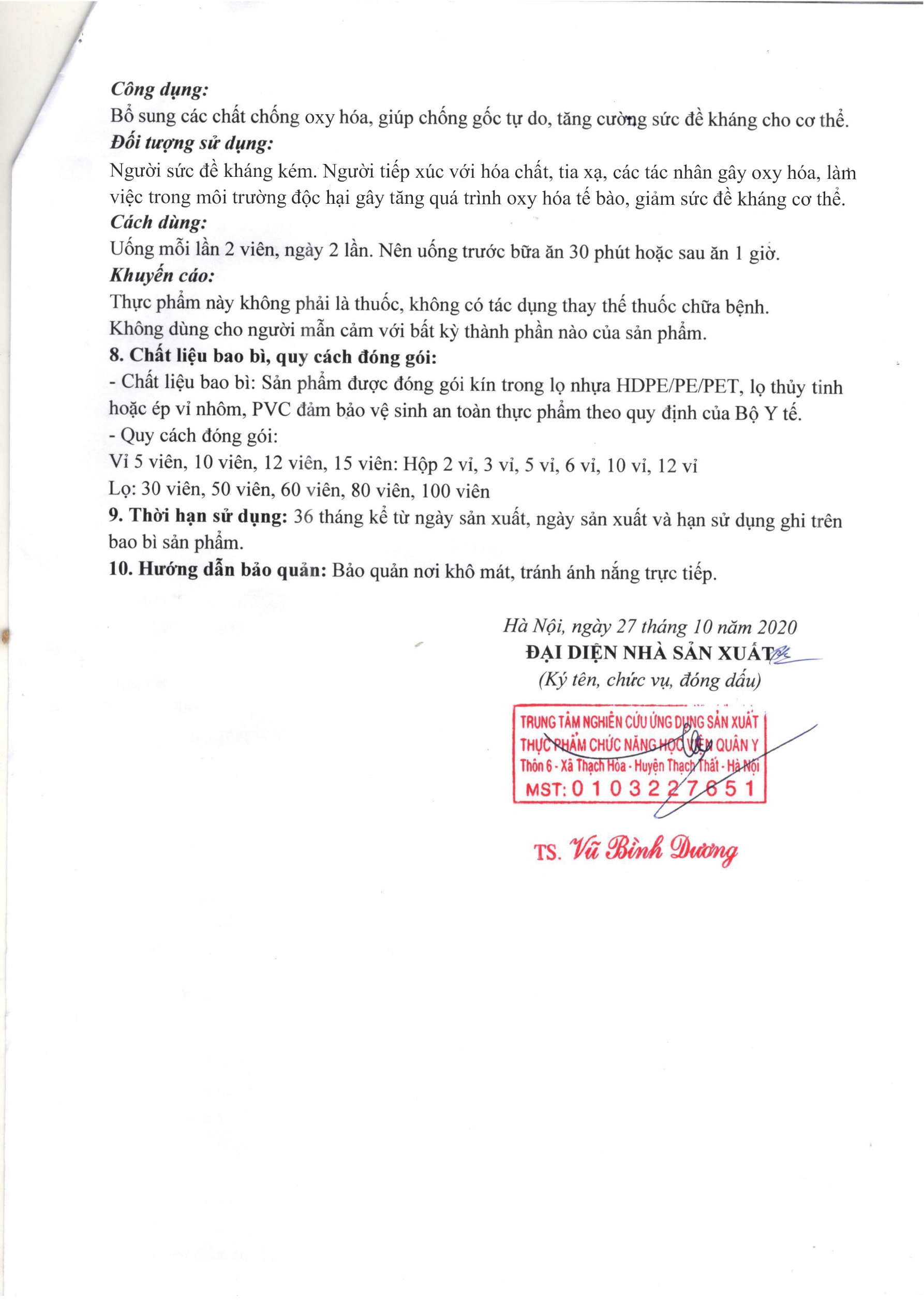 Nano Fucomin HVQY ( L/30 viên ) - Ảnh 7