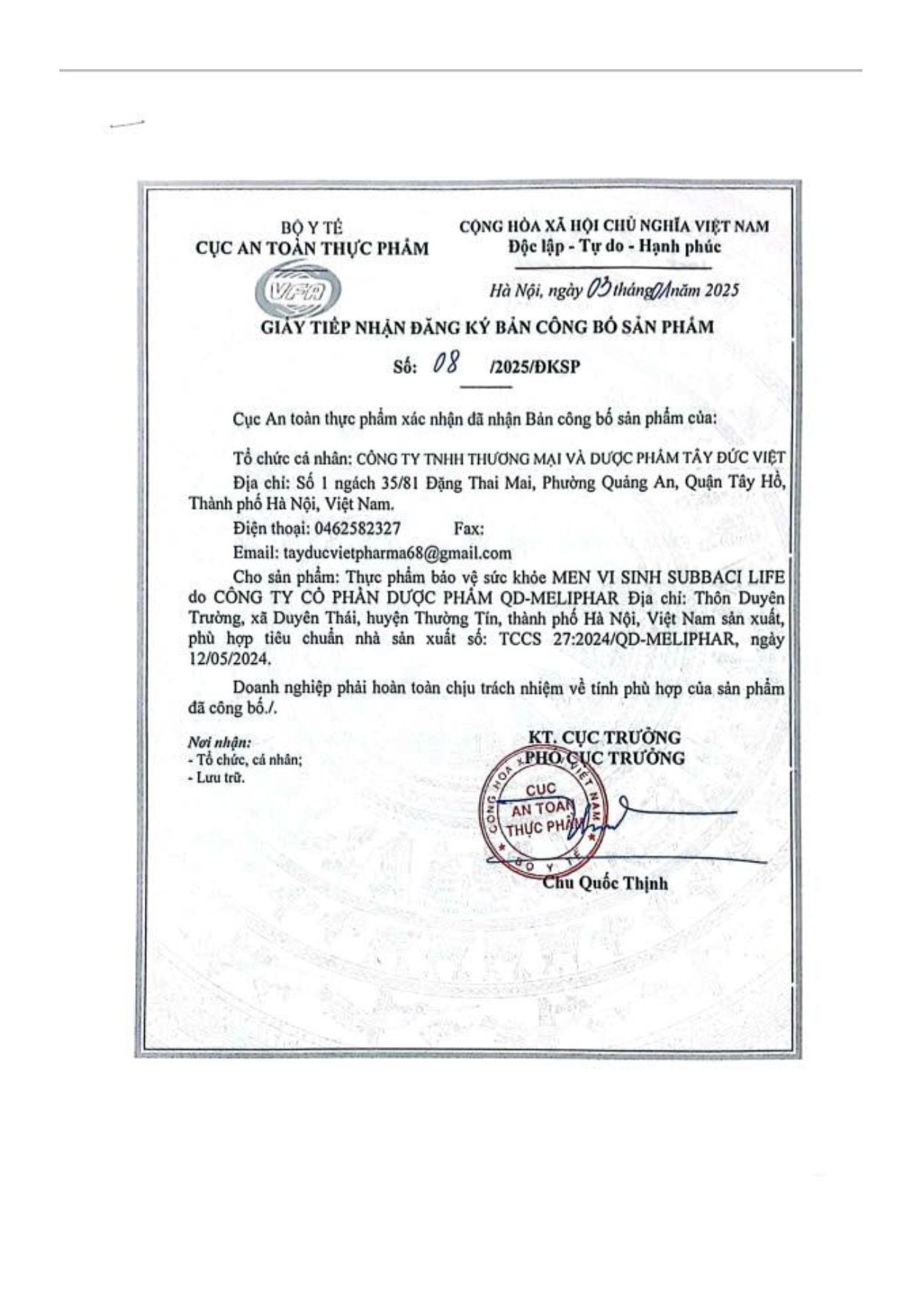 Subbaci Life (H*20 ống*5ml) - Ảnh 5